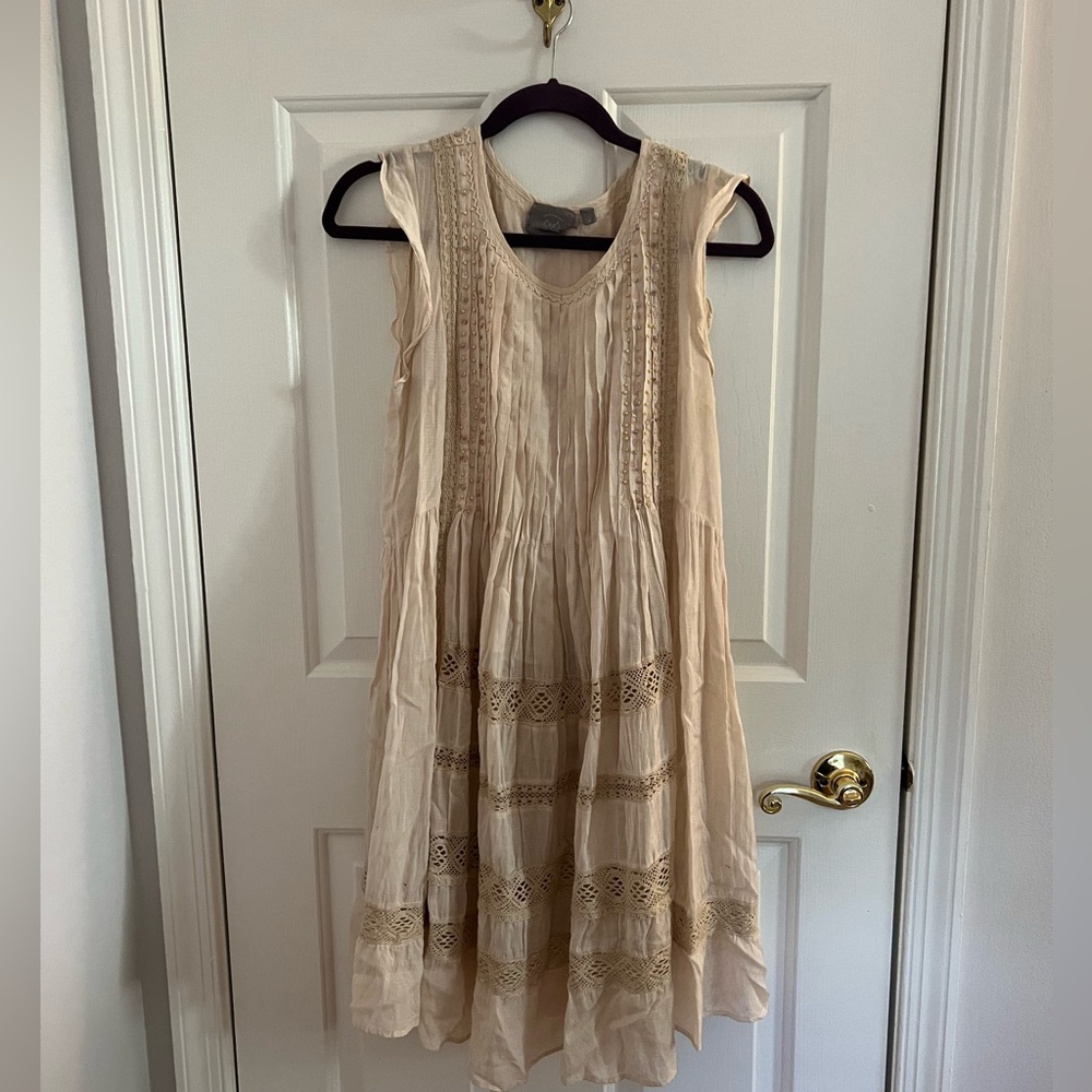 Anthropologie Vanessa Virginia Beaded Sleeveless Dress
